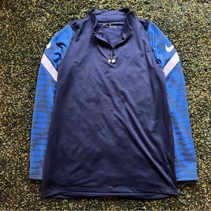Nike Dri-Fit Strike Drill Blue Long Sleeve (L)